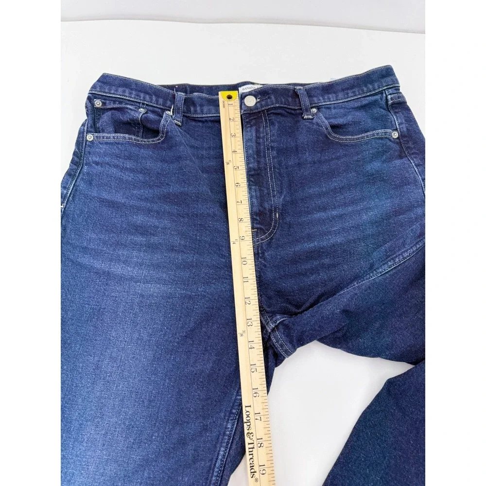 Banana Republic 90s Straight Dark Wash Jeans Mens 33 High Rise S/825196-01